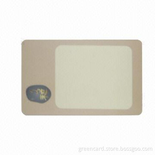 Thermal Rewritable Card, Made of PET and PETG, with Offset Printing, ISO7816-1 Certified